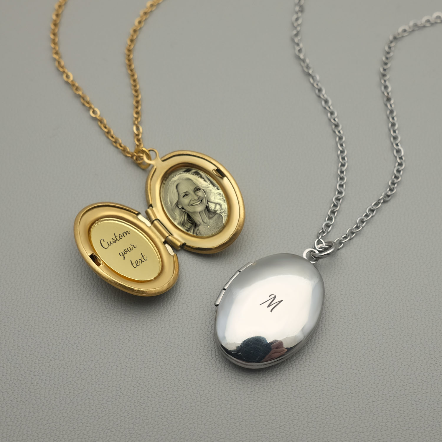 パーソナライズされたロケットネックレスカスタムフォトネックレ - Custom Name Necklace Stainless Steel のレビューと価格