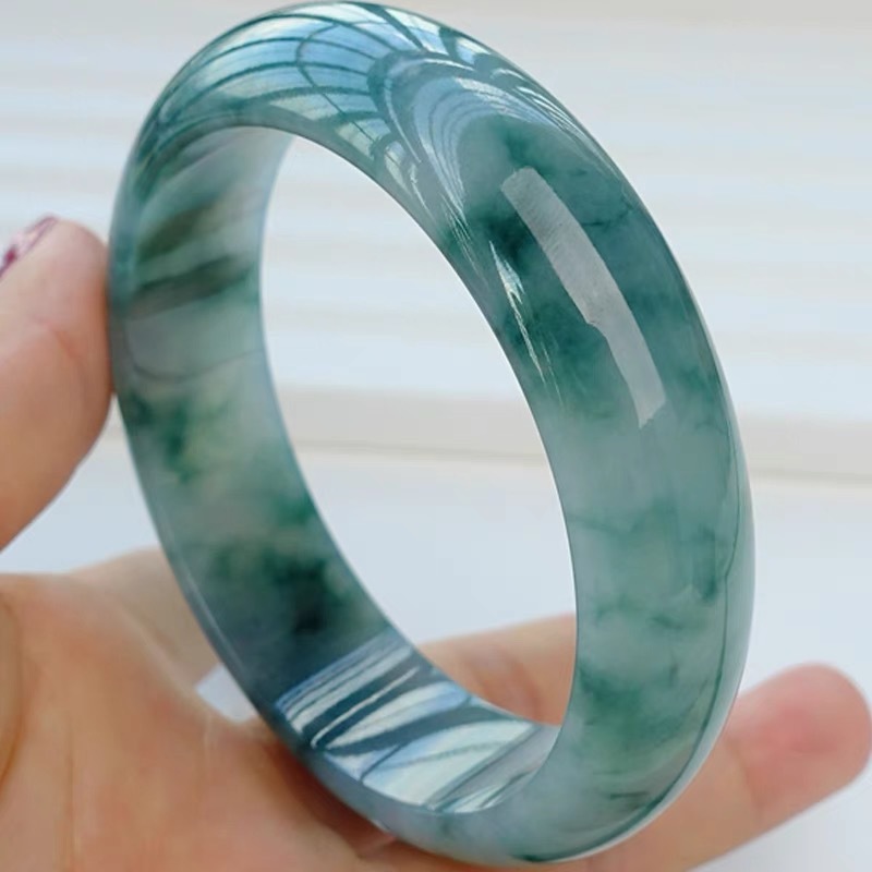 ミャンマー産のアイスジェダイトブレスレット、お母さんへの贈り - Bracelets のレビューと価格