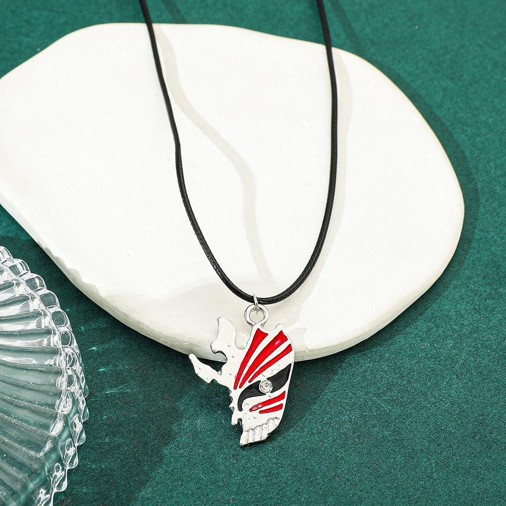 アニメ黒崎一護ホロウマスクブルヘッドボイドスカルマスクメタル - Anime Pendant Necklace のレビューと価格