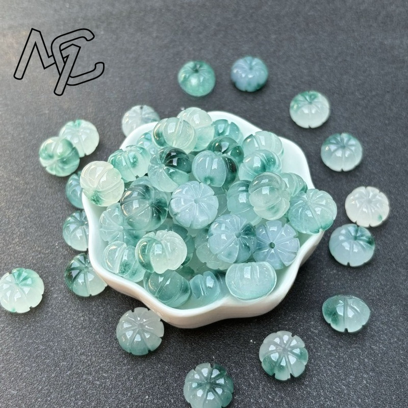 10 個グリーンヒスイカボチャビーズ DIY イヤリングブレ - Earrings のレビューと価格