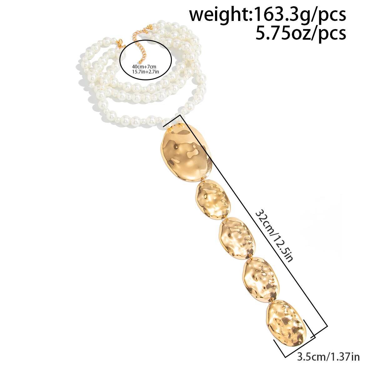 KunJoe ボヘミアン模造パールビーズネックレス女性トレン - Pearl Choker Necklace Vintage のレビューと価格