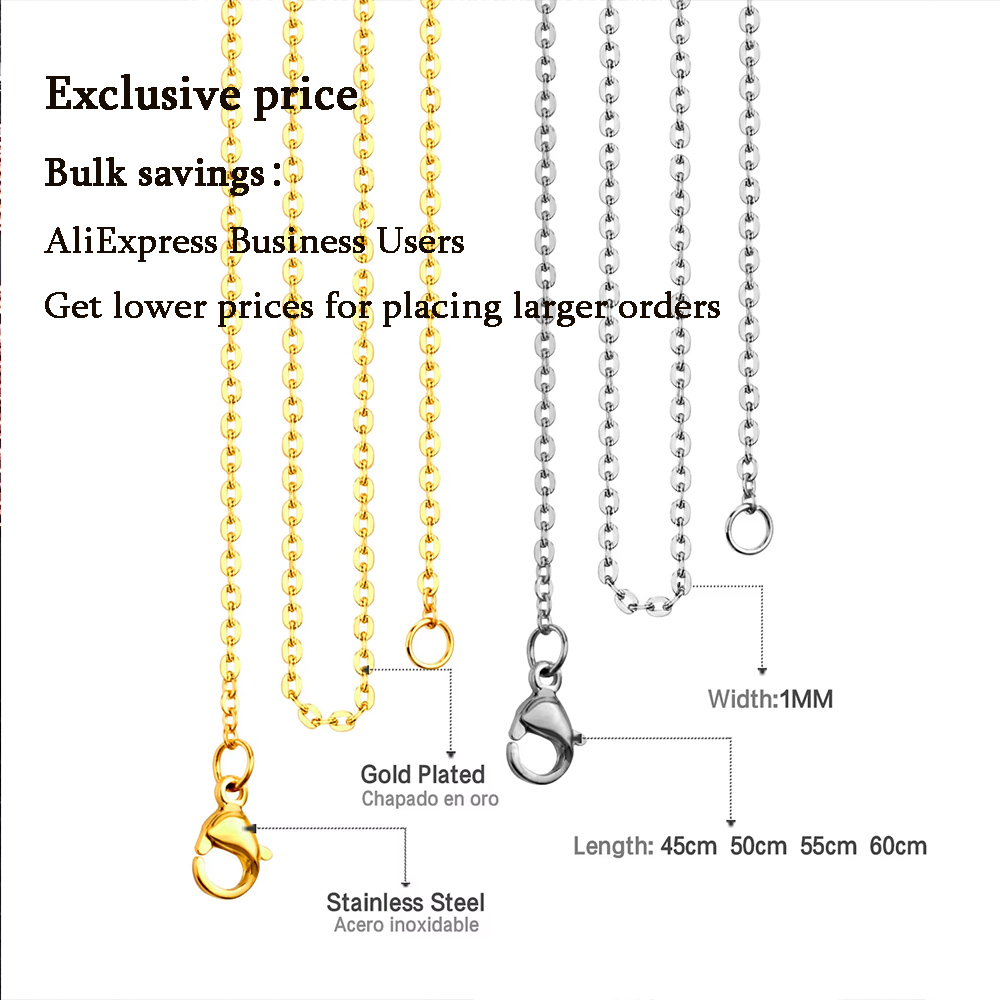 Luxusteel-女性用ステンレス鋼ロングチェーン,ラウン - Cuban Link Chain 12Mm のレビューと価格