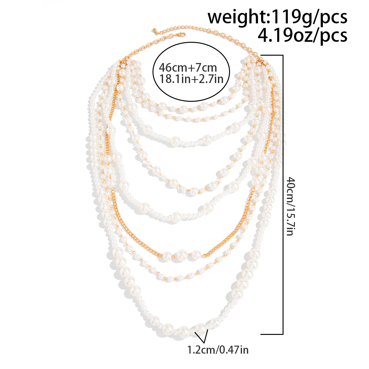 Ingemark エレガントなボヘミアン風イミテーションパー - Pearl Choker Necklace Vintage のレビューと価格