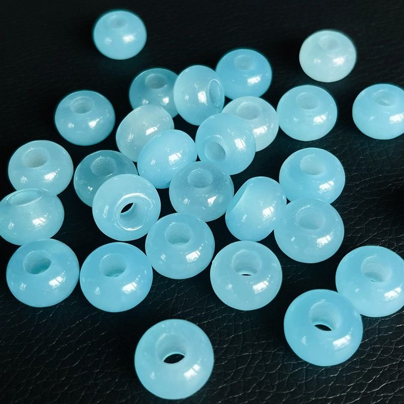 10個入り 天然の海藍色の宝石ビーズ 大穴タイプ DIYブレ - Earrings のレビューと価格